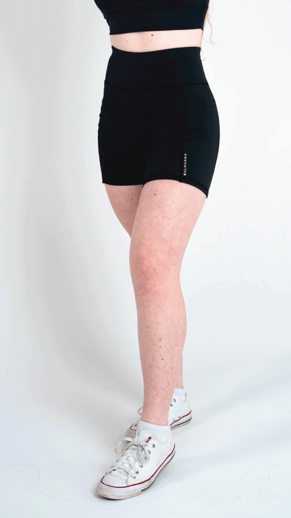 Legacy Legging Mid Shorts  Black – B A L M A N N O