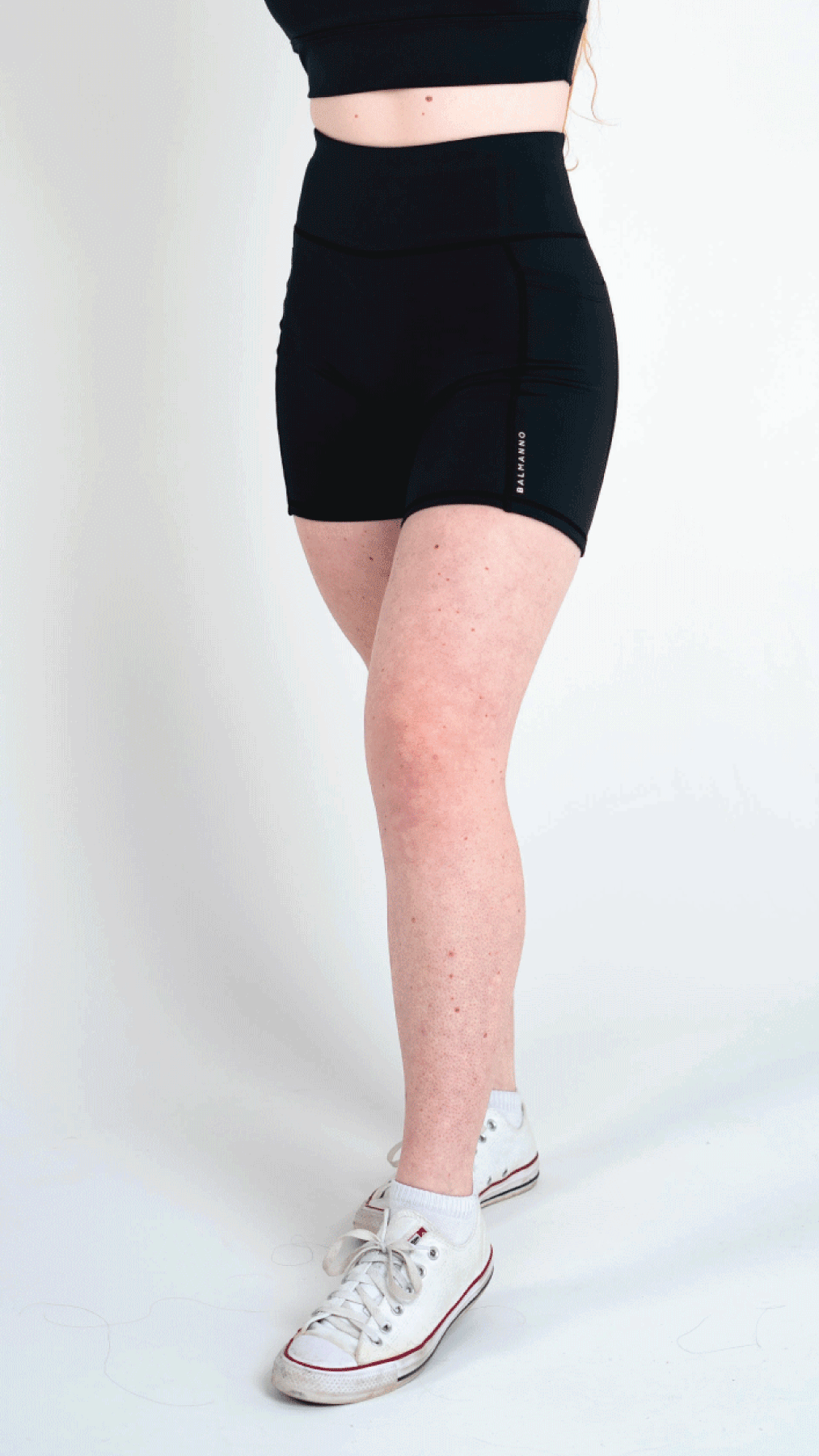 Legacy Legging Mid Shorts Black B A L M A N N O