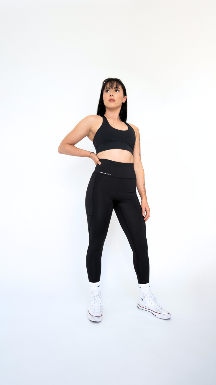 Sculpting 7/8 Leggings | Obsidian Black