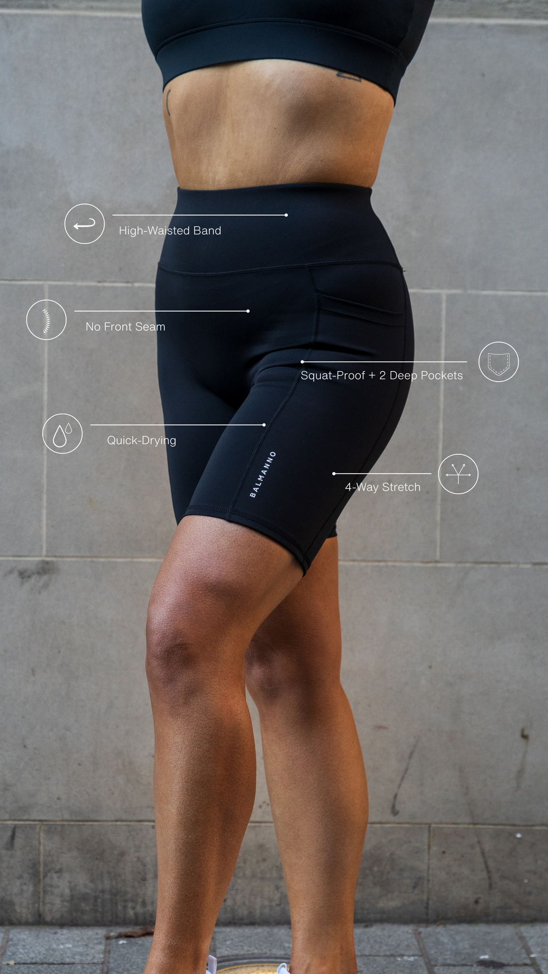 Biker Legacy Shorts | Black