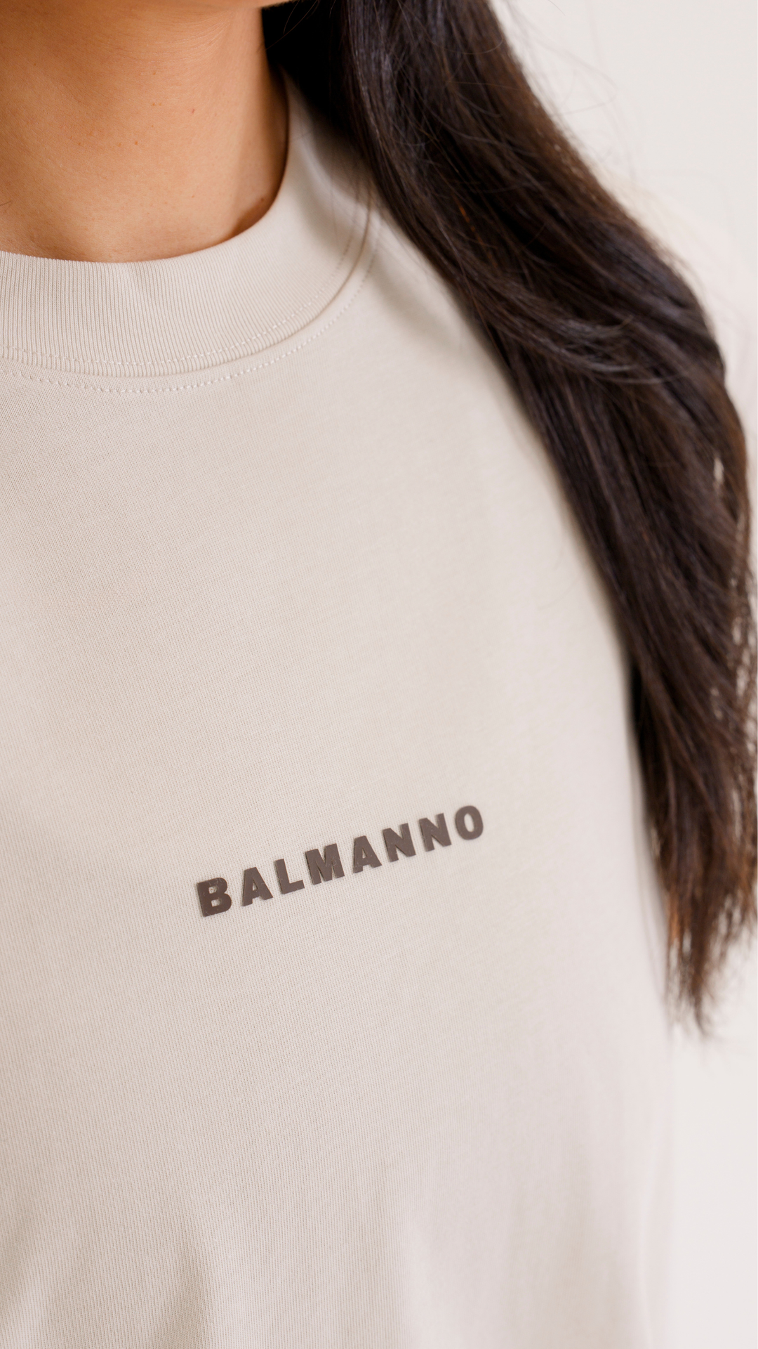 Oversized Origin Tee | Latte