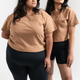 Luxe Crop Tee | Mocha