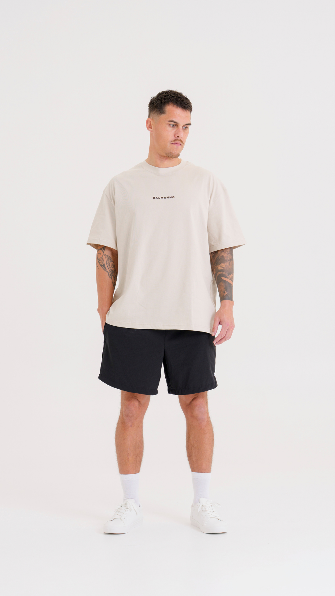 Oversized Origin Tee | Latte