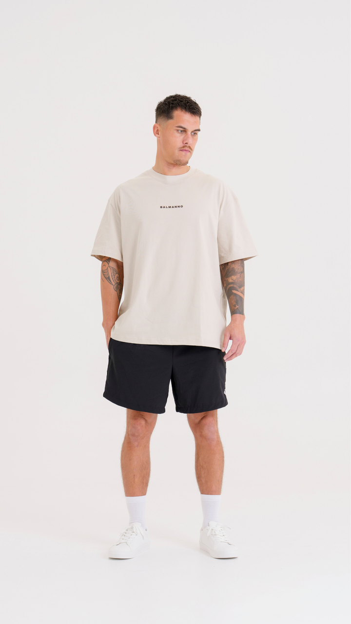 Oversized Origin Tee | Latte