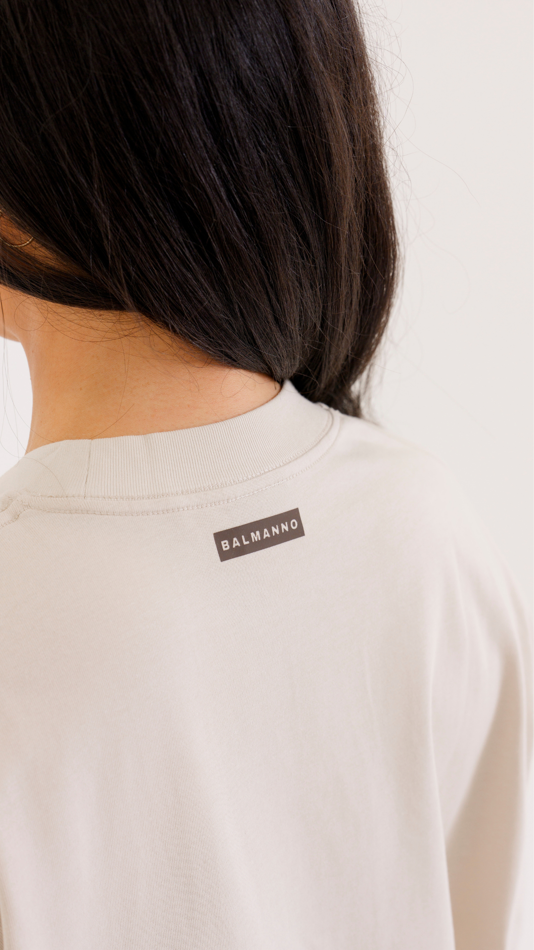 Oversized Origin Tee | Latte