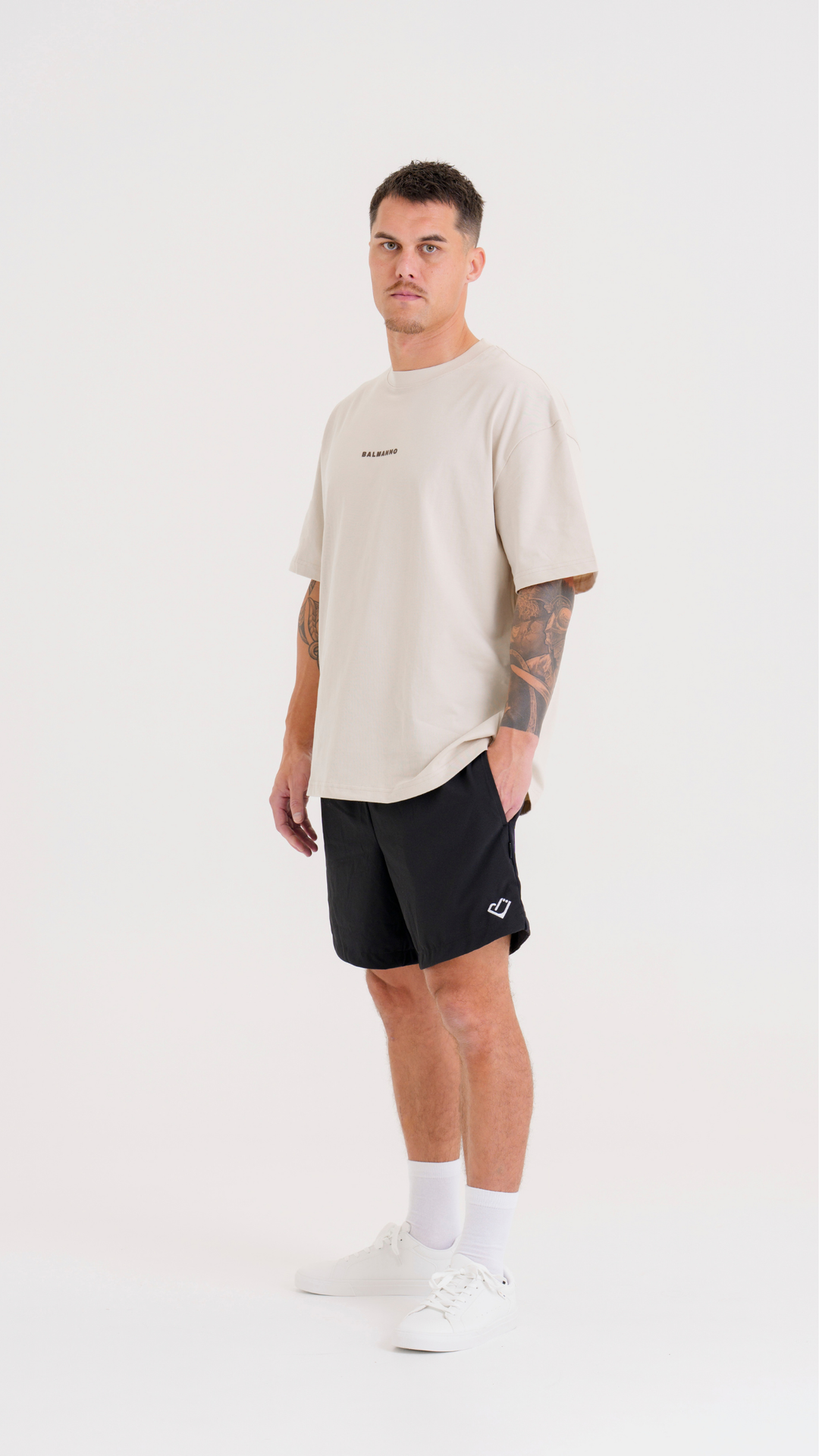 Oversized Origin Tee | Latte