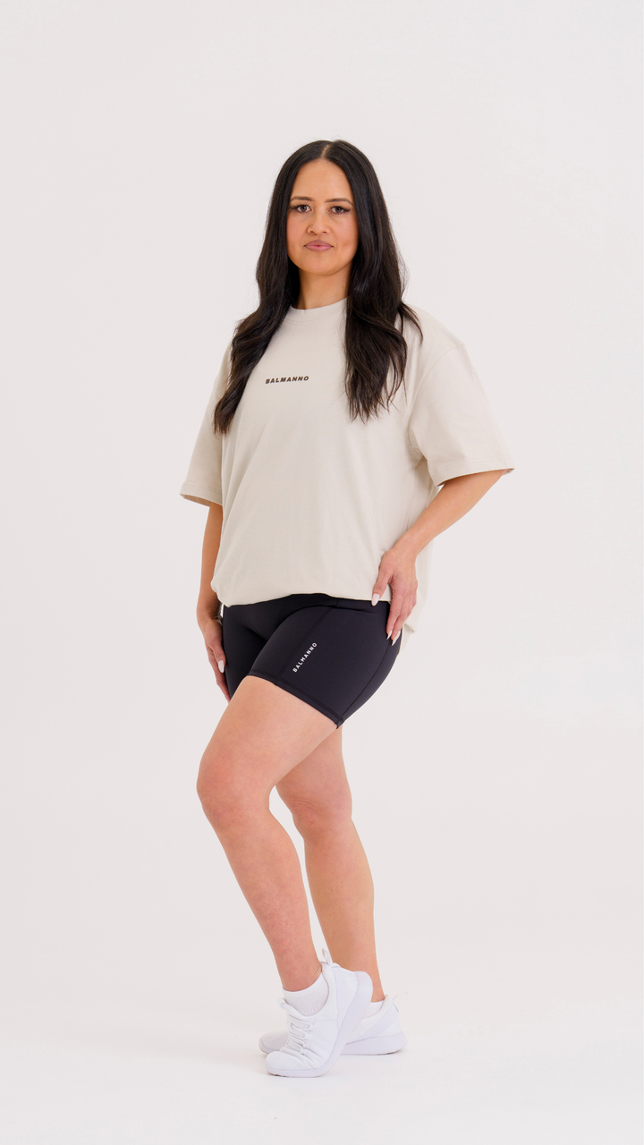 Oversized Origin Tee | Latte