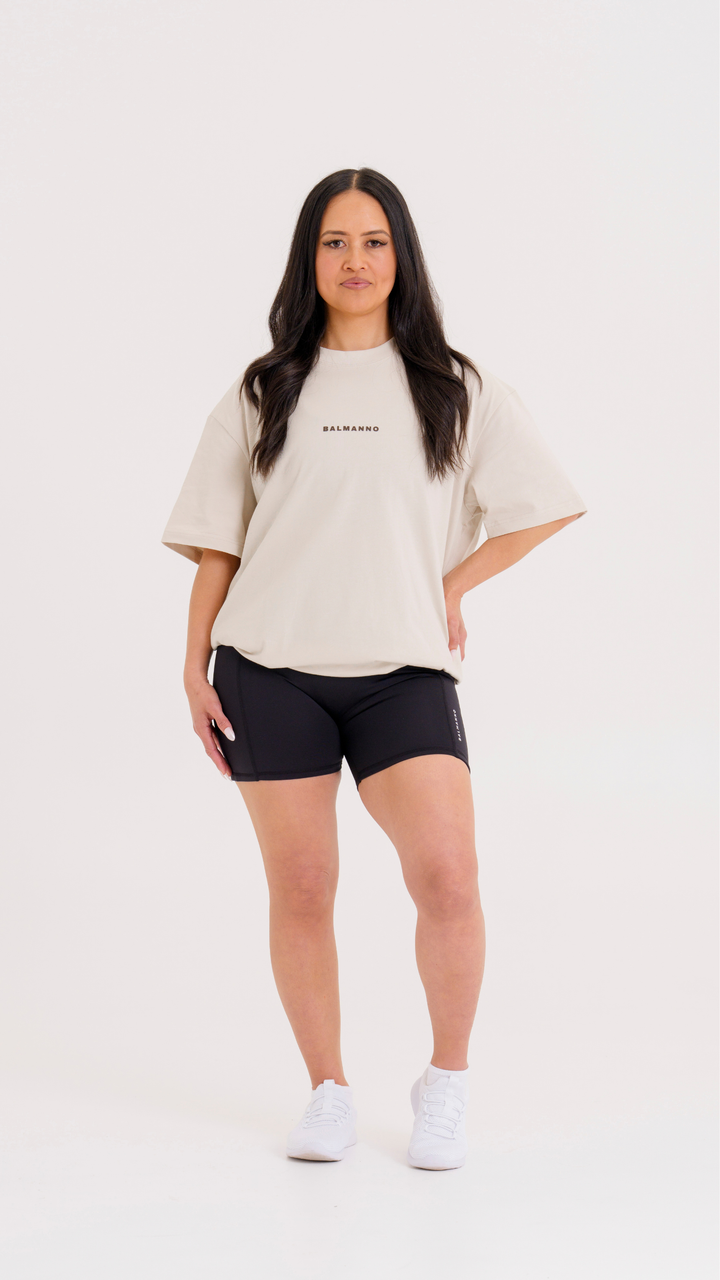 Oversized Origin Tee | Latte