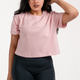 Luxe Crop Tee | Blush Pink